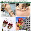  16 Strands 16 Style Christmas Theme Transparent Electroplate Glass Beads Strands EGLA-TA0001-25-17