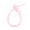 Flower Shape Silicone Cable Zip Ties AJEW-C034-01-4