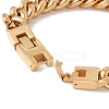 Ion Plating(IP) 304 Stainless Steel Chunky Curb Chains Bracelet for Men Women BJEW-E107-11G-01-4