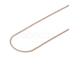 Ion Plating(IP) 304 Stainless Steel Serpentine Chain Necklace for Men Women NJEW-G076-01C-RG-3