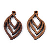 Natural Walnut Wood Pendants X-WOOD-T023-17-2