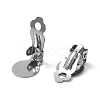 304 Stainless Steel Clip-on Earring Findings STAS-YW0001-63P-2