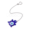 6Pcs 6 Styles Glass Evil Eye Pendant Decorations HJEW-JM01294-2