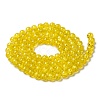 Spray Painted Crackle Glass Beads Strands CCG-Q001-8mm-10-2