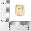 Brass Micro Pave Cubic Zirconia Slide Charms ZIRC-I068-09G-A-3