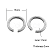 Tibetan Style Open Jump Rings X-TIBE-A24563-AS-LF-1