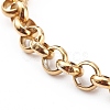 Women's 304 Stainless Steel Rolo Chain Bracelets BJEW-JB05995-01-2