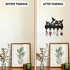 Wood & Alloy Wall Mounted Hook Hangers DIY-WH0606-001-5