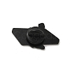 Black Baking Paint Zinc Alloy Brooches JEWB-M037-01C-2