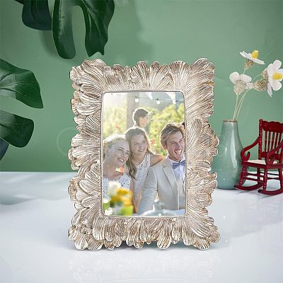 4x6 Inch Embossed Resin Photo Frames AJEW-WH0258-489-1