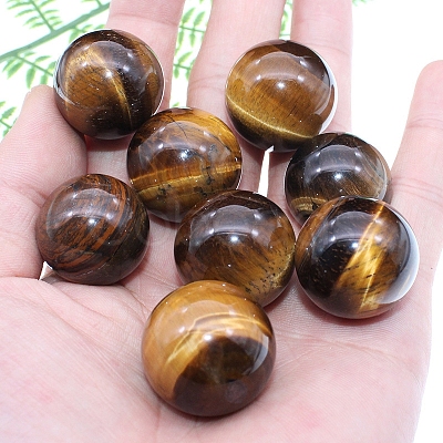 Natural Tiger Eye Round Sphere Polished Beads PW-WG8B13A-01-1