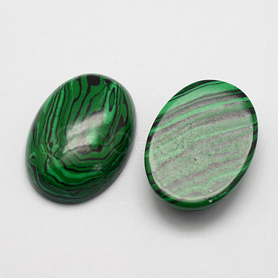 Synthetic Malachite Cabochons X-G-D860-A11-1