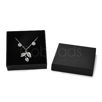 Square Cardboard Necklace Box X1-CBOX-Q038-02F-1