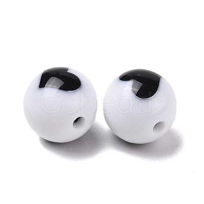 Two-Tone Acrylic Beads OACR-U003-02C-1