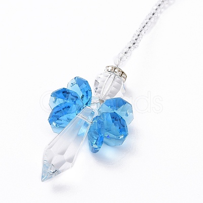 Crystal Fairy Beaded Wall Hanging Decoration Pendant Decoration HJEW-G019-02A-1