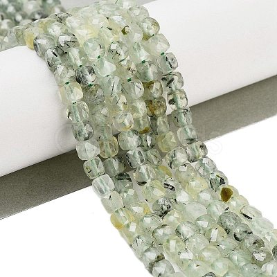 Natural Prehnite Beads Strands G-H042-A46-03-1