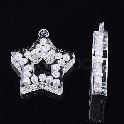 Transparent Acrylic Pendants TACR-R146-008-1