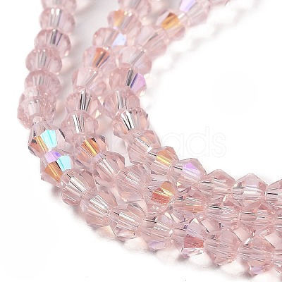 Transparent Electroplate Glass Beads Strands EGLA-A039-T3mm-L26-1