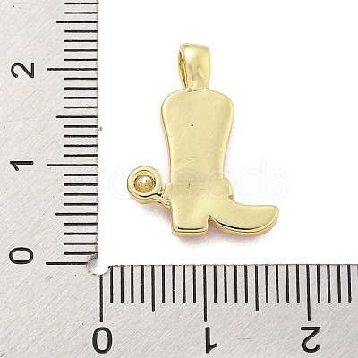 Brass with Cubic Zirconia with Enamel Pendant KK-Q814-22G-04-1