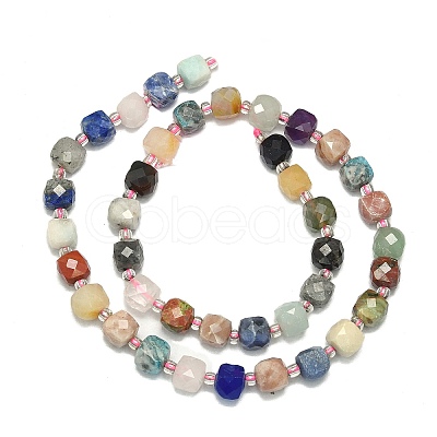 Natural Mixed Gemstone Beads Strand G-I376-D68-01-1