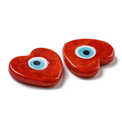 Handmade Evil Eye Lampwork Beads LAMP-F033-M-1