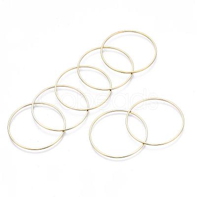 Brass Linking Rings KK-S327-06KC-35mm-1