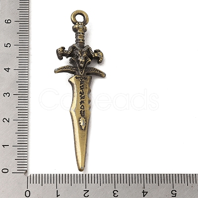 Tibetan Style Alloy Pendant FIND-A042-27AB-1