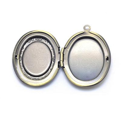 Brass Locket Pendants KK-F717-18AB-NR-1