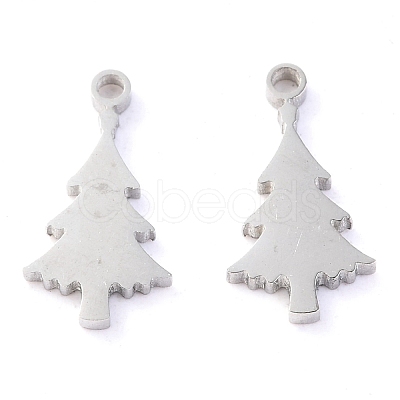 Non-Tarnish Christmas 304 Stainless Steel Charms STAS-O142-59P-1