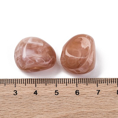 Two Tone Opaque Acrylic Beads MACR-Z002-01C-1