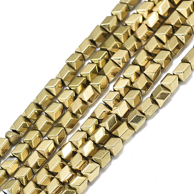 Electroplate Non-magnetic Synthetic Hematite Beads G-S352-74A-01-1