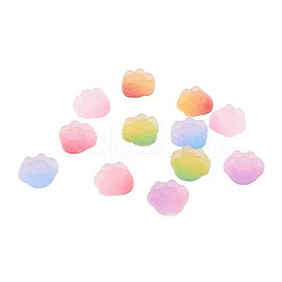 Gradient Style Resin Cabochons CRES-CJ0001-18-1