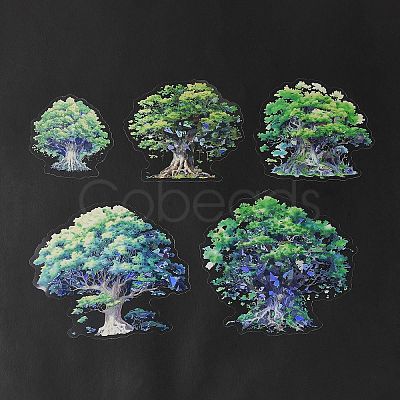 PET Tree Self Adhesive Decorative Stickers DIY-K069-01A-1