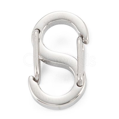 Non-Tarnish 304 Stainless Steel S-Hook Clasps STAS-C024-02C-P-1