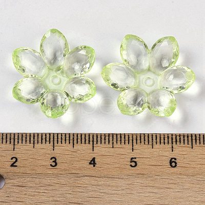 Transparent Acrylic Bead Caps OACR-H118-03D-1