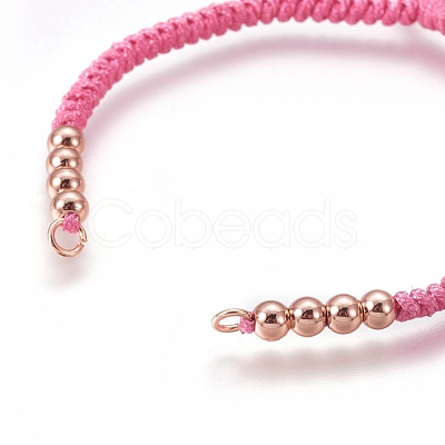 Nylon Cord Braided Bead Bracelets Making BJEW-F360-FRG01-1