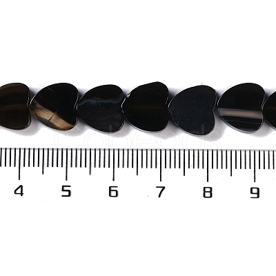 Natural Black Agate Beads Strands G-NH0011-G04-01-1