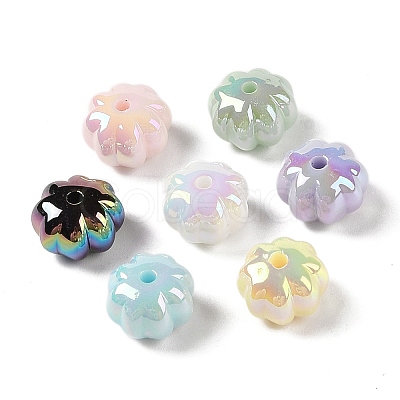 Opaque Acrylic Beads OACR-G035-01-1