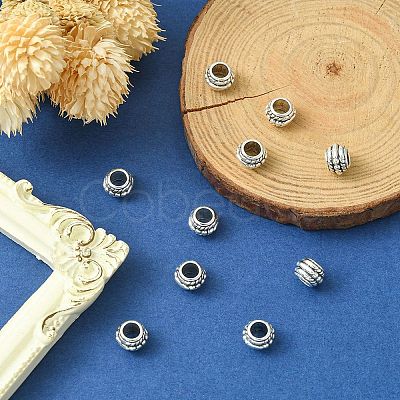 Tibetan Style Alloy Spacer Beads TIBE-YW0001-39AS-1