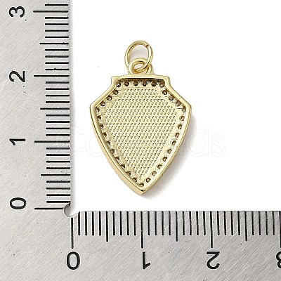 Brass Micro Pave Cubic Zirconia Pendants KK-Q808-10G-1