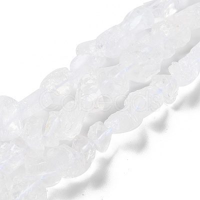 Raw Rough Natural Crystal Quartz Beads Strands G-B065-C12-1