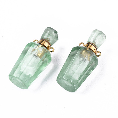 Faceted Natural Fluorite Pendants G-T131-14E-1