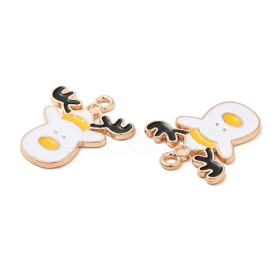 Christmas Light Gold Tone Alloy Enamel Pendants ENAM-M059-03KCG-02-1