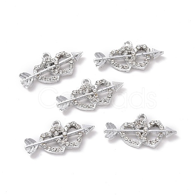 Alloy Crystal Rhinestone Pendants ALRI-H004-19P-1