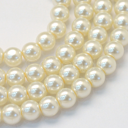 Baking Painted Glass Pearl Bead Strands X-HY-Q003-3mm-02-1