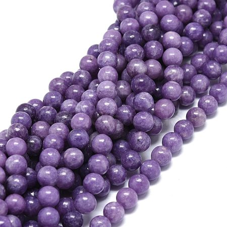 Natural Lilac Jade Beads Strands G-O201A-05B-1