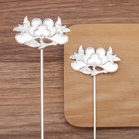 Flower Alloy Hair Stick Finding PW-WG0A83D-01-1