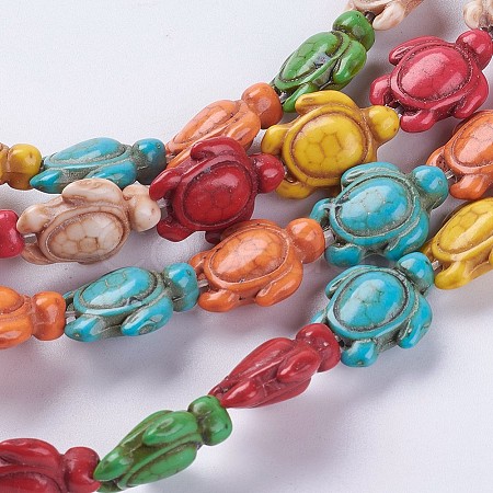 1 Strand Synthetic Turquoise Beads Strands G-FS0005-65-1
