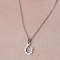 Non-Tarnish 201 Stainless Steel Hook Pendant Necklace, Stainless Steel Color, 17.72 inch(45cm)