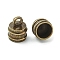 Brass End Caps, Lead Free & Nickel Free & Cadmium Free, Bell Shape, Antique Bronze, 9.5x8mm, Hole: 2.5mm